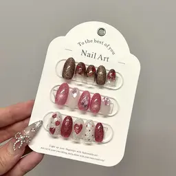 バレンタインネイルオフ込み¥6600