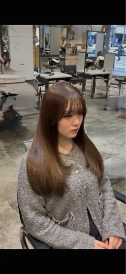 レイヤーカット、ワンカラー、3step髪質改善トリートメントのメニューになってます🧸🎀