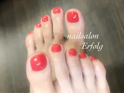 【フットネイル】【ワンカラー】ネイルモデル募集　アシスタントによる施術です【施術時間目安ご確認下さい】