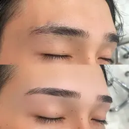 眉カット、アイブロウWAX
