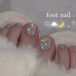 フット🦶埋め尽くしネイル💍✨