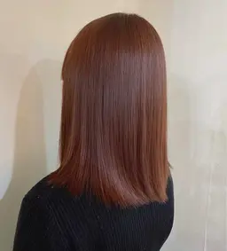 艶ストレートパーマ 🤍☽︎‪︎.*