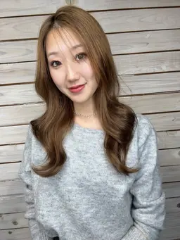 顔まわりで盛れるレイヤー × 透明感カラー岡山で垢抜けたい大学生✨