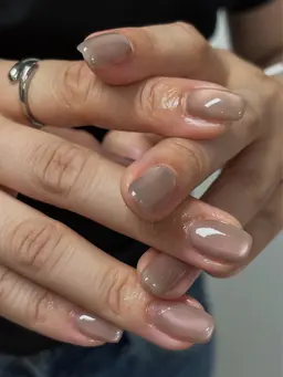 ［オフなし］ワンカラー🤍マグネット・フラッシュラメOK🙆🏻‍♀️✨フィルインオフ💅✨