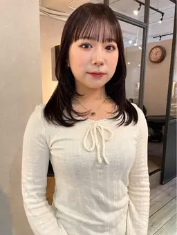 🫧⌇  minimo限定⌇🫧　　レイヤーカット+透明感カラー+はちみつトリートメント