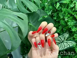 🉐チップ長さ出し💅🏻シンプル持ち込みデザイン💕初回オフ無料