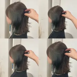 カット＋顔まわりインナーカラー💫♡