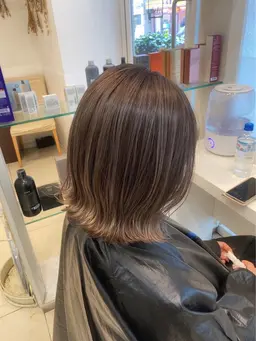 ハイライト+ケアカラー+treatment