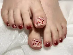 FOOT 親指2本アート持ち込みデザイン