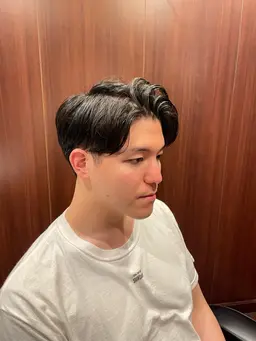 カット、シャンプー、セット