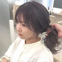 前髪縮毛矯正+カット