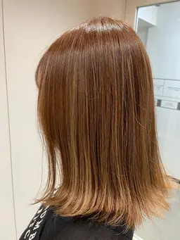 🌈カット+潤い艶カラー+ポイントハイライト🌈 （土日祝+500円）