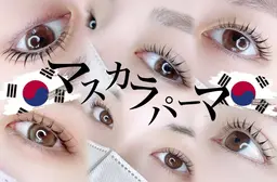 11月22.23日限定！韓国🇰🇷発‼︎【マスカラパーマ】💝まつ毛パーマ＋ブラックティント◎ 注意事項ご確認下さい