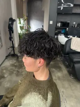 【ご新規様限定メニュー】メンズカット＋パーマ【土日、祝のみ】