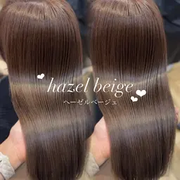 【人気No.3🤍】2〜3種類配合して作る透明感カラー➕トリートメント➕コテ巻き仕上げ🤎 韓国カラー/ベージュカラー