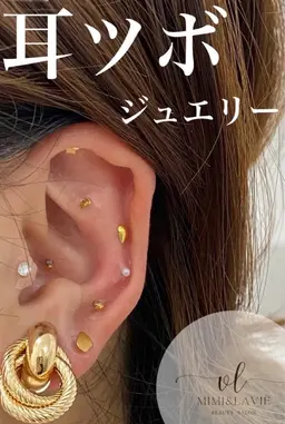 【話題！耳つぼジュエリー】✨️両耳20粒まで