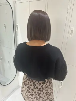 [色気溢れる艶髪に]髪質改善inケアカラー+カットTOKIO超音波トリートメント