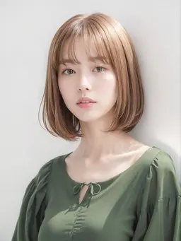 ✨丸みボブ✨(切りっぱなしボブではありません)無料‼️写真の様なボブを切りたい方オススメ🫶🏻