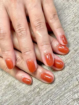 初回オフ込み　ワンカラー　グラデ　ハーフフレンチ　斜めフレンチ　ラメグラ