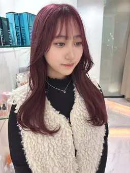 SAYAKA限定🍒ྀི似合わせカット＋暖色カラー(ブリーチなしダブルカラー)