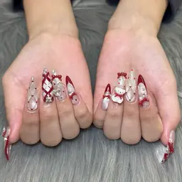 💎💅持ち込みデザイン可能〈長さだし10本〉/パーツつけ放題/他店当店オフ無料