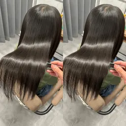 艶髪縮毛矯正/髪質改善トリートメント/中間処理剤/カット30000→19500