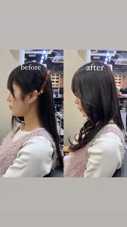 前髪小顔カット✂️☁️🌿