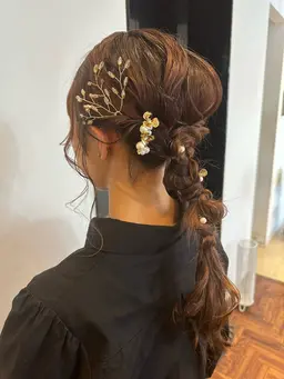 🌼定番​〜​個性派まで🌼こなれヘアセット♡編みおろし・ローポニー・シニヨンデザインetc