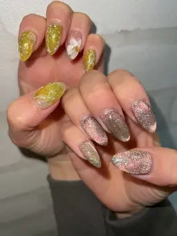 ミニモ限定価格‼️やり放題(画像持ち込みOK！2h以内に収まるデザイン　ストーン５粒　)パラジェル使用💅