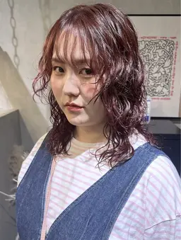 カット✂︎➕くるんくるんでcuteすぎるナチュラルパーマ👩🏽‍🦱💕