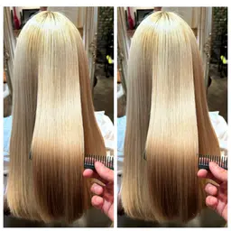 ブリーチ毛OK🩶酸性ストレート&カット✄