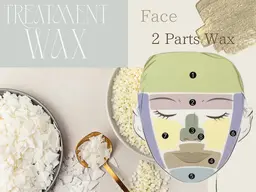 【艶肌】フェイスワックス《パーツ2箇所》 額・眉間/眉周り・鼻・口周り・顎/顎下・フェイスライン・頬