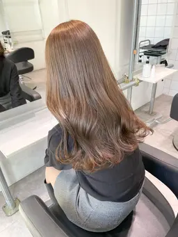 [人気Ｎｏ．1]🎀 ブリーチなしWカラー 🎀➕髪質改善トリートメント💓➕炭酸スパ➕コテ巻き仕上げ💕