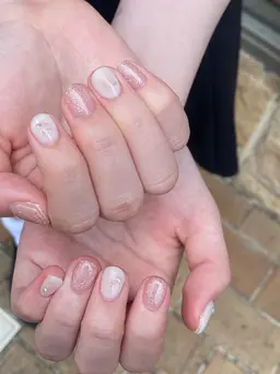 【練習コース】アート片手2本までハンドデザイン持ち込みアート90分➕オフ🎧🩶オフ無料ジェルネイル