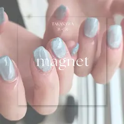 【初回オフ無料】なめらか質感｜うるうるマグネットネイル［オフなし1.5h/オフあり2h］フット変更◎パラジェル対応