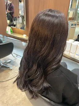 【当日限定ロング料金なし】当日OK🩵ヘアカラー🩵シャンプーブロー込み+minimoご予約限定トリートメント付き