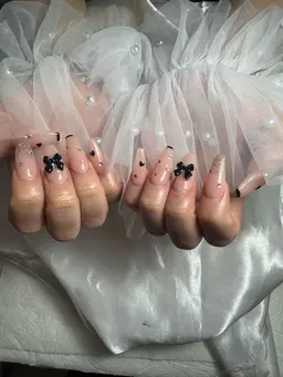 チップ長さだし＋持ち込みデザイン【初回オフ込み】スカルプ、ハードジェル、大量のパーツオフ有りの場合は¥1500追加料金