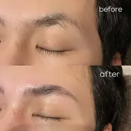 メンズアイブロウ〖wax脱毛〗 （まゆ毛パーマ+1100円で変更可）