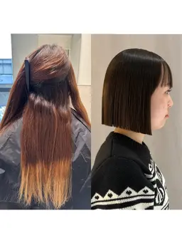 縮毛矯正＋カット