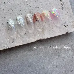 【オフ込み】ハンド💅ラメグラデ♡