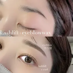 似合わせまつ毛パーマ+美眉WAX🎀🌟