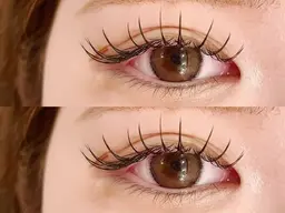 【LEDパリエク】パリジェンヌラッシュリフト+LEDフラットラッシュ80本❣️(オフ込)\8980