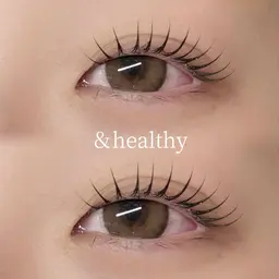 今だけ限定価格❕【パーマとエクステで根元からぱっちり🤍】&healthy(アンドヘルシー) 80本まで🌿.∘