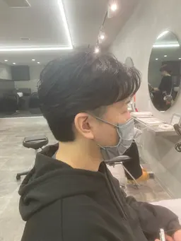 【メンズ限定🔥】暗染めor黒染め+カット✂︎✨️就活・実習・校則対応にも◎暗染め、黒染めで自然にトーンダウン✨️😌