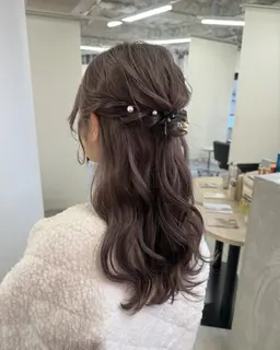 𓊆特別な日に🪄︎︎𓊇美髪カラー+ライブヘアアレンジ+1stepトリートメント