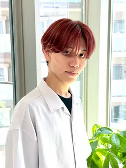 メンズカット+カラー+ニュアンスパーマ