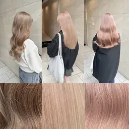 「カット＋ケアブリーチダブルカラー＋oggi otto3Stepトリートメント」