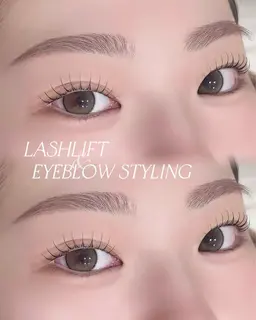 一番人気♡美眉スタイリング+オーダーメイドまつ毛パーマ