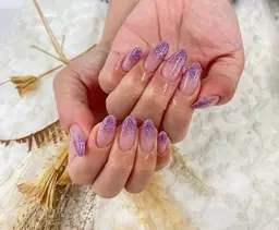 【jr.クーポン】✨️オフあり🦋ハンドネイル🦋ラメグラデーション90分