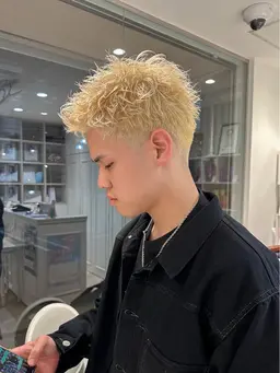 【メンズ限定】【練習モデル】似合わせカット＋ハイトーンカラーorポイントカラー💈
